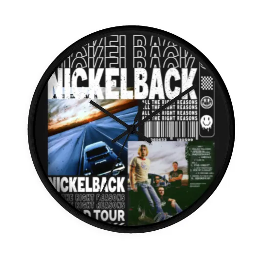 Discover Nickelback Music Wall Clocks, Nickelback Merch Vintage Get Rollin' Tour 2023