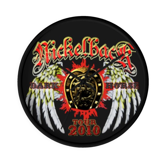 Discover Best rock band Nickelback news logos, Nickelback Logo Tour 2010 Wall Clocks