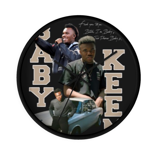 Discover Baby Keem  Wall Clocks, Baby Keem  Graphic Wall Clocks Album Merch,