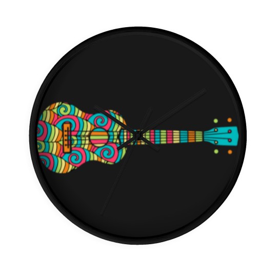 Discover Uke Ukulele Player Gift I Funny Ukulele Wall Clocks