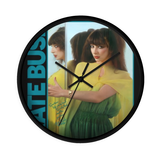 Discover Vintage Graphic Kate Bush Original Design Short Sleeve Crewneck Unisex Wall Clocks