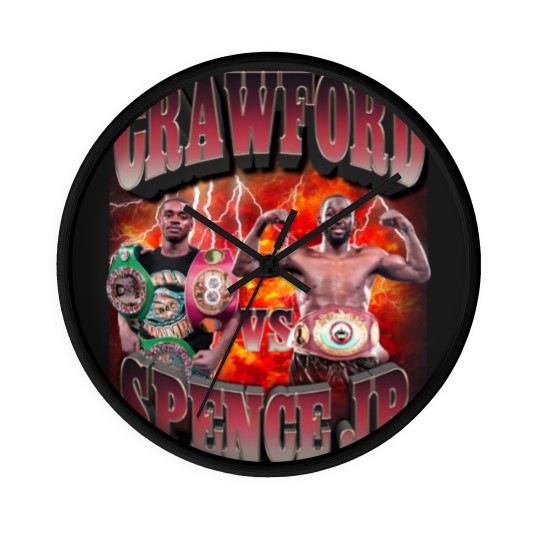 Discover Crawford vs Spence jr Wall Clocks