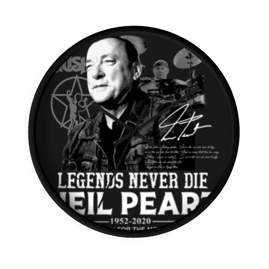 Discover Neil Peart Legends Never Die Wall Clocks