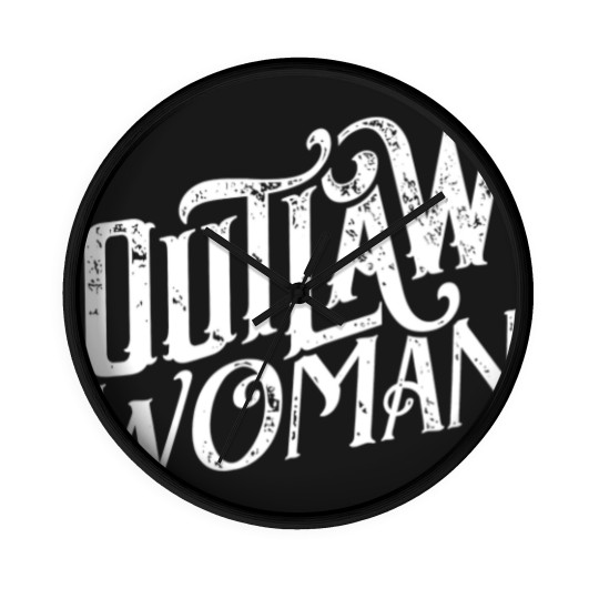 Discover Outlaw Woman Wall Clocks