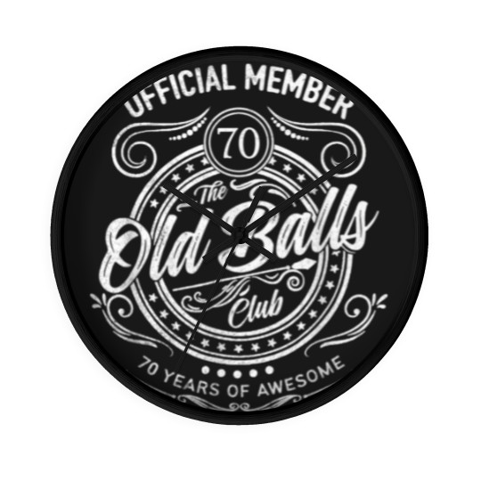 Discover Mens Vintage 1953 70th Birthday Old Balls Club 70 Years Bday Wall Clocks