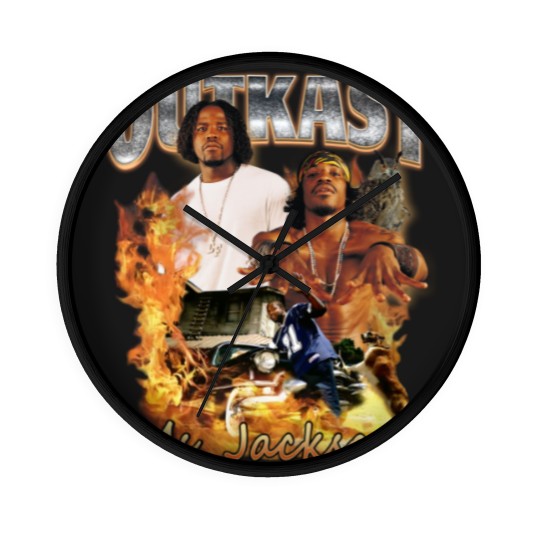 Discover Outkast Ms. Jackson Rap Wall Clocks, Outkast Rap 90s Vintage Retro Classic Graphic Wall Clocks