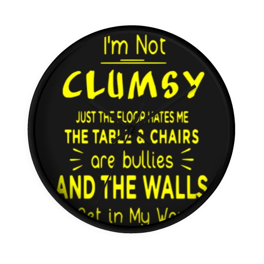 Discover I'm not clumsy Wall Clocks