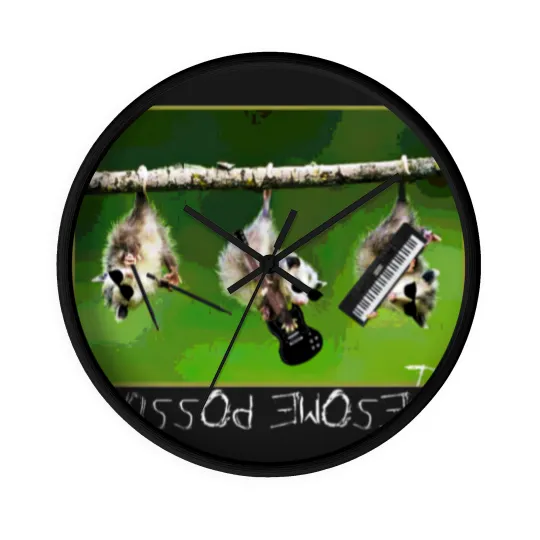 Discover the Awesome Possums t Wall Clocks