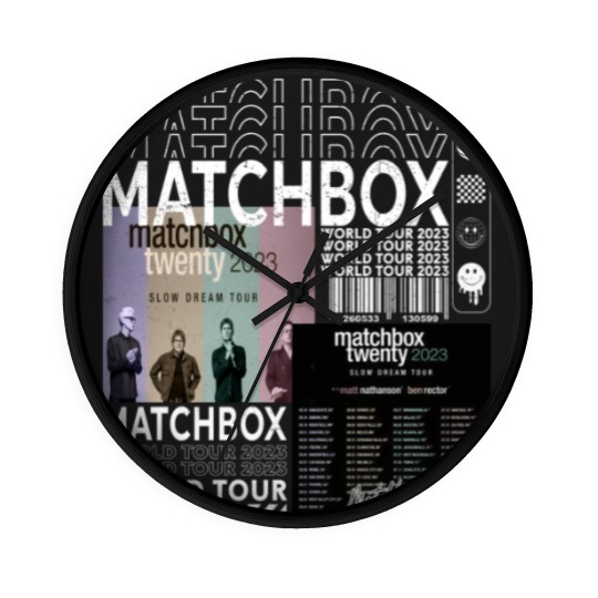 Discover Matchbox 20 Music Wall Clocks, Vintage Matchbox 20 Wall Clocks, Summer 2023 Tour Album