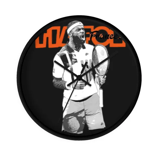Discover Frances Tiafoe Wall Clocks, Tennis Frances Tiafoe Wall Clocks