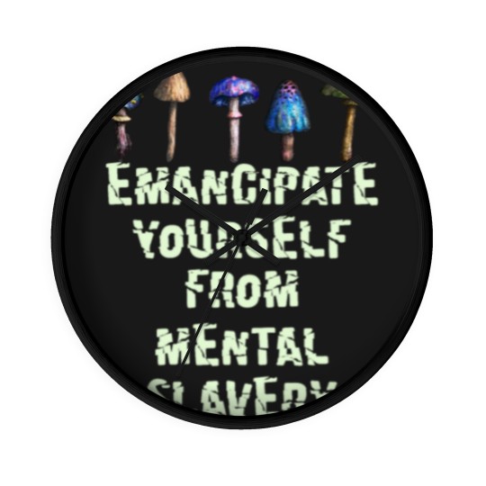 Discover Emancipate Yourself From Mental Slavery Wall Clocks