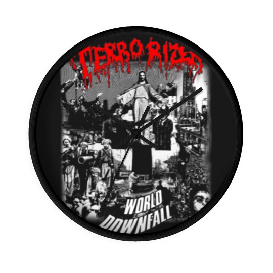Discover Terrorizer Unisex Wall Clocks - World Downfall - Fear of Napalm - Grind Wall Clocks