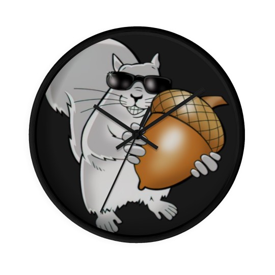 Discover blind squirrel Wall Clocks