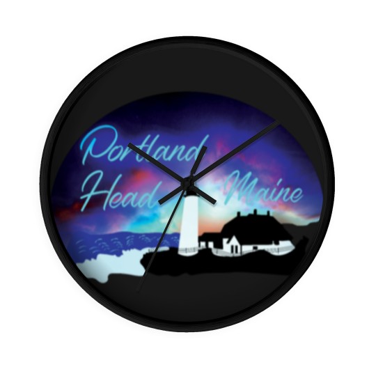 Discover Portland Head Lighthouse, Maine, Souvenir, Gift, Wall Clocks