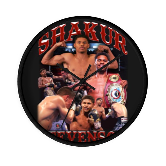 Discover Shakur Stevenson Snow Wash Wall Clocks