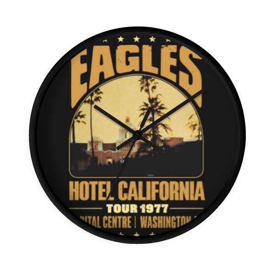 Discover Eagles Hotel California Wall Clocks