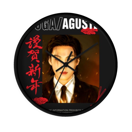 Discover Bts Suga Wall Clocks,AGUSTDshirt,AGUSTDmerch,Bts suga unisex Wall Clocks,Min yoongi Wall Clocks