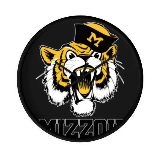 Discover Vintage 60's Truman the Missouri Tiger Mascot - Missouri - Wall Clocks
