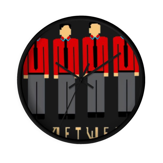 Discover Pixelated Kraftwerk Turquoise Kids Wall Clocks