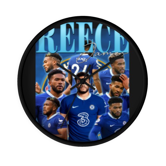 Discover Reece James Vintage Bootleg Wall Clocks, Reece James Vintage Graphic Wall Clocks