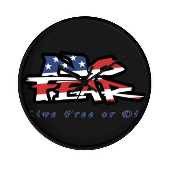 Discover NO FEAR WITH USA FLAG  | Active Wall Clocks
