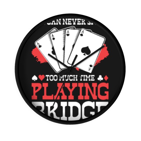 Discover Poker Cards Bridge Gambling Wall Clocks