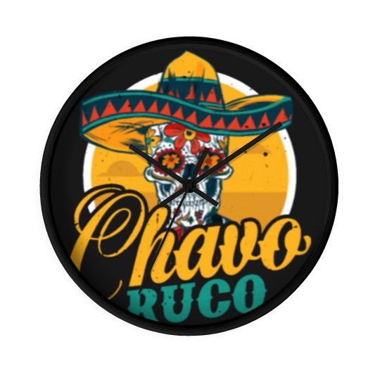 Discover Chavo Ruco regalo para chicanos y otros latinos Wall Clocks