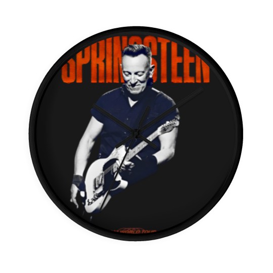 Discover Springsteen and the E Street Band 2023 World Tour Guitar Wall Clocks - Vintage Springsteen World Tour 23 Wall Clocks
