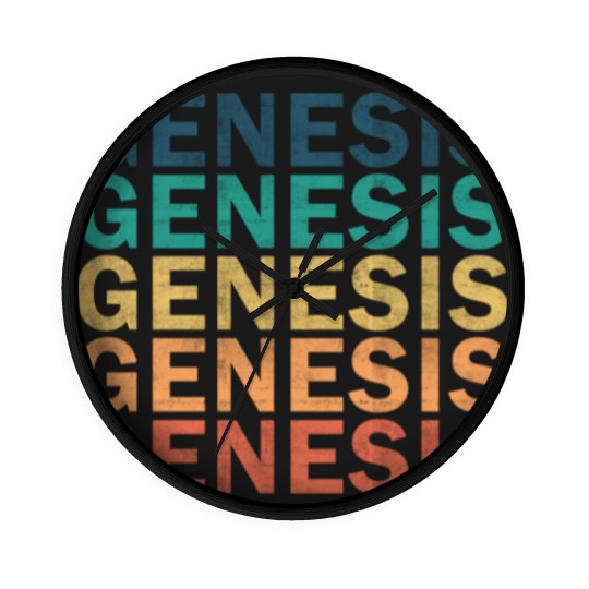 Discover Genesis Name Wall Clocks - Genesis Vintage Retro Name Gift Item Wall Clocks - Genesis - Wall Clocks