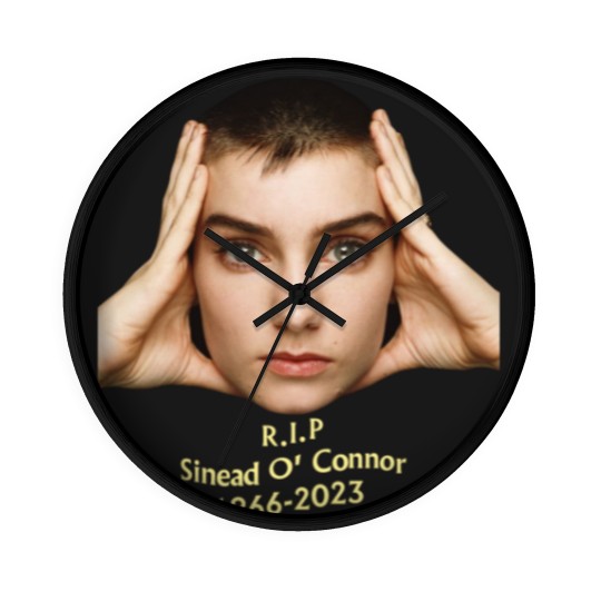 Discover RIP Sinead O'Connor Wall Clocks, Sinead O'Connor Wall Clocks, Feminist Singer Wall Clocks