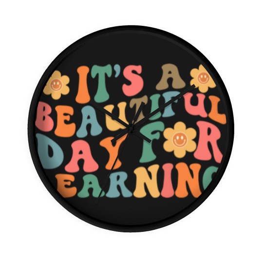 Discover It's A Beautiful Day For Learning Wall Clocks