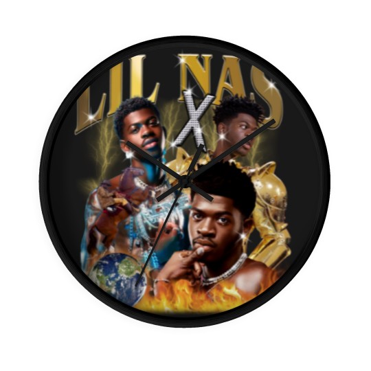 Discover Lil Nas X Wall Clocks | Lil Nas X Wall Clocks | Lil Nas X Graphic Wall Clocks