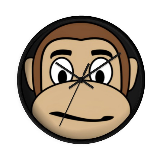 Discover Monkey Emoji - skeptical Wall Clocks