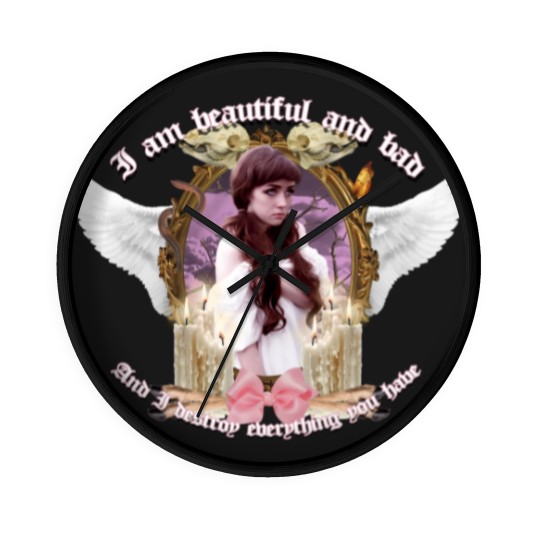 Discover Nicole Dollanganger 'Beautiful and Bad' Wall Clocks