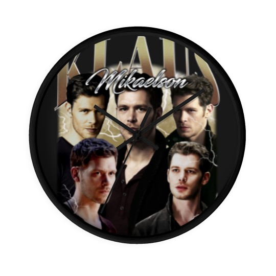 Discover Klaus Mikaelson Vintage Wall Clocks, Gift For Women and Man Unisex Wall Clocks