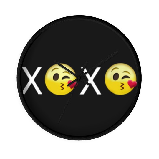 Discover "XOXO" Emojis Wall Clocks
