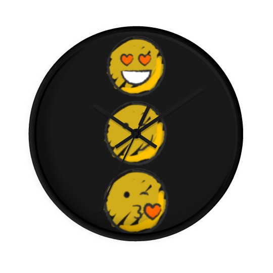 Discover Love Emojis Wall Clocks