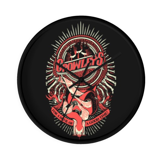 Discover Supernatural Wall Clocks | Crowley Wall Clocks |  Hand Screen Printed Supernatural Wall Clocks