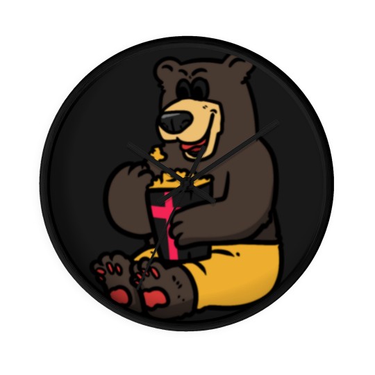Discover Swiss Bear and Popcorn Wall Clocks