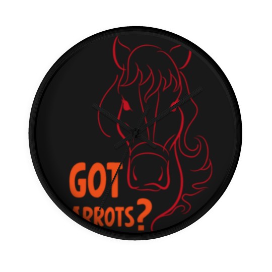 Discover Got carrots horse hobby dressage gift sport Wall Clocks