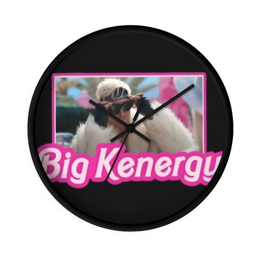 Discover I am Kenough Big Kenergy Wall Clocks, Barbie Inspired Wall Clocks