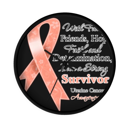 Discover Uterine Cancer Support Strong Survivor Wall Clocks