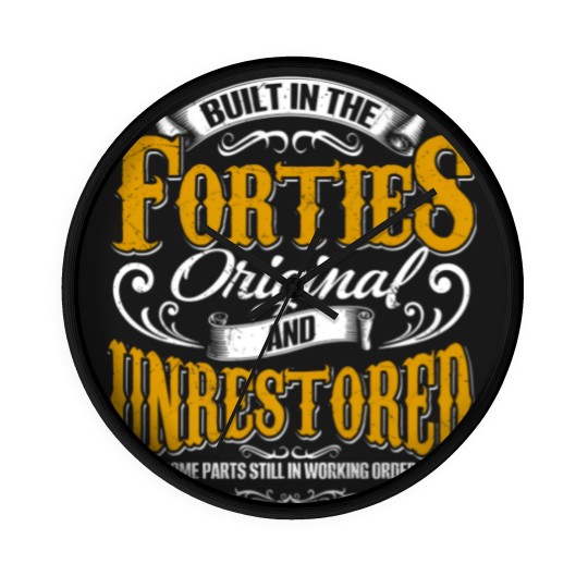 Discover Built In The 40S Forties Vintage Classic Funny 80T Wall Clocks