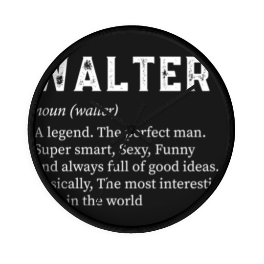 Discover Mens Walter Name Wall Clocks