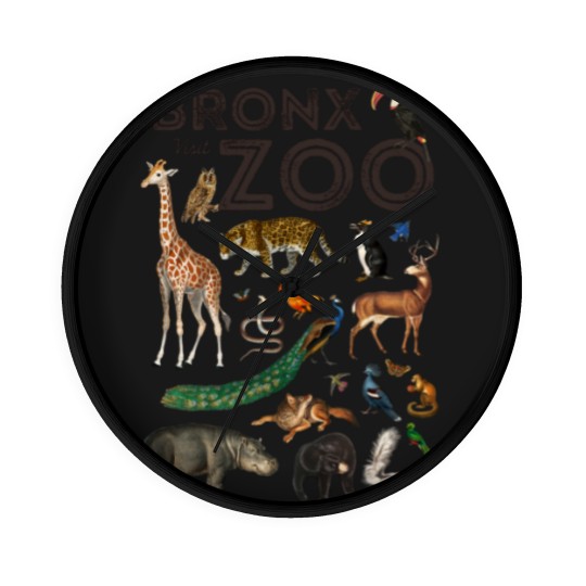 Discover Bronx Zoo Collage Wall Clocks