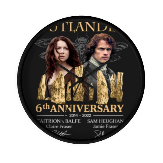Discover Outlander 6th anniversary 2014-2022 Wall Clocks