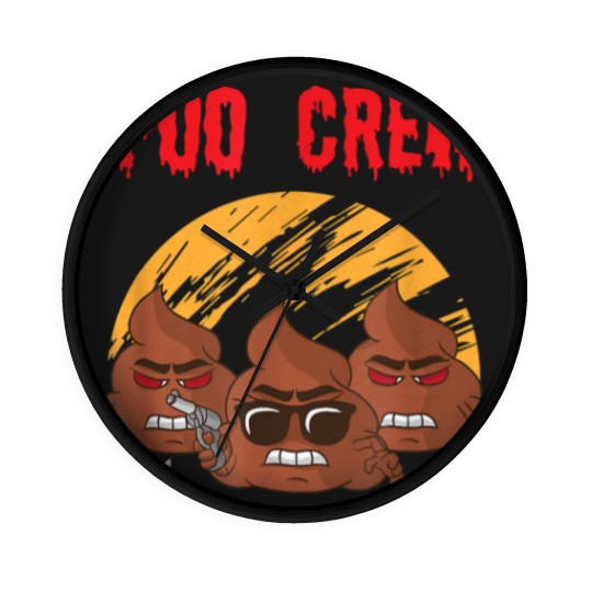 Discover Poop Poo Pile Funny Friends Colleagues Poo Crew Wall Clocks Wall Clocks