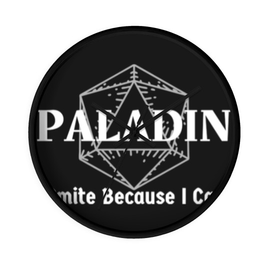 Discover "I Smite Because I Care" Paladin Class Print - Paladin - Wall Clocks