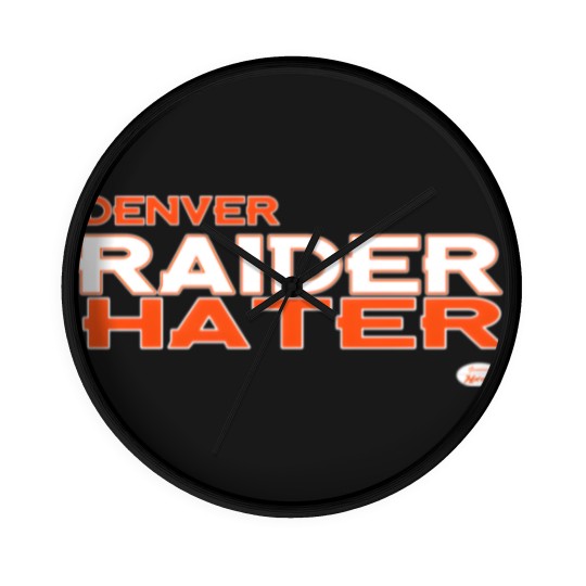 Discover Denver Raider Hater Wall Clocks