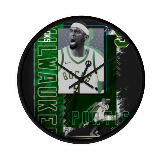 Discover Bobby Portis Basketball Paper Poster Bucks 2 - Bobby Portis - Wall Clocks